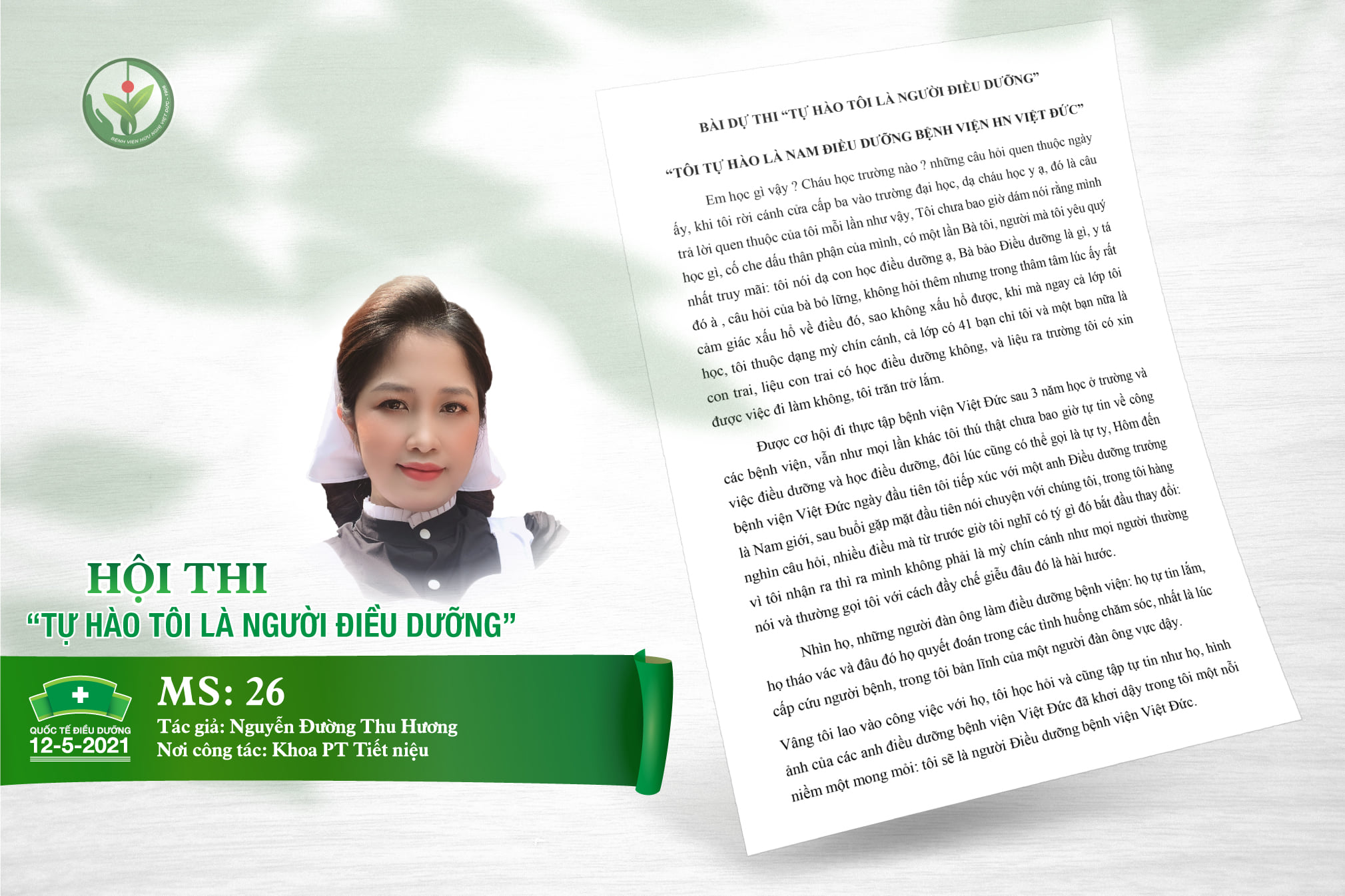 Chi hội Điều dưỡng Bệnh viện Việt Đức tổ chức cuộc thi “Tự hào Tôi là người điều dưỡng”  
