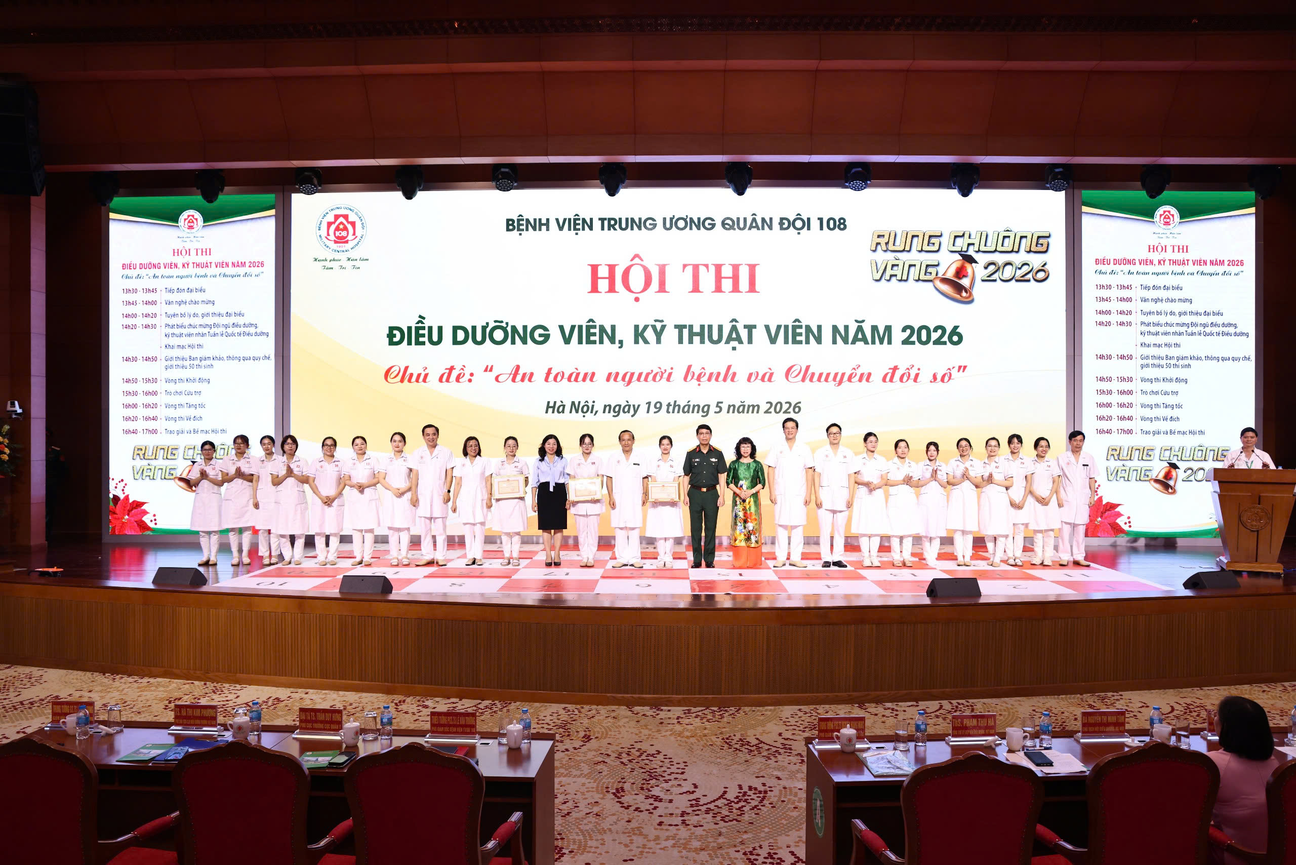 Lan tỏa tinh thần học tập và đổi mới sáng tạo qua Hội thi “Rung chuông vàng” năm 2026 tại Bệnh viện TWQĐ 108